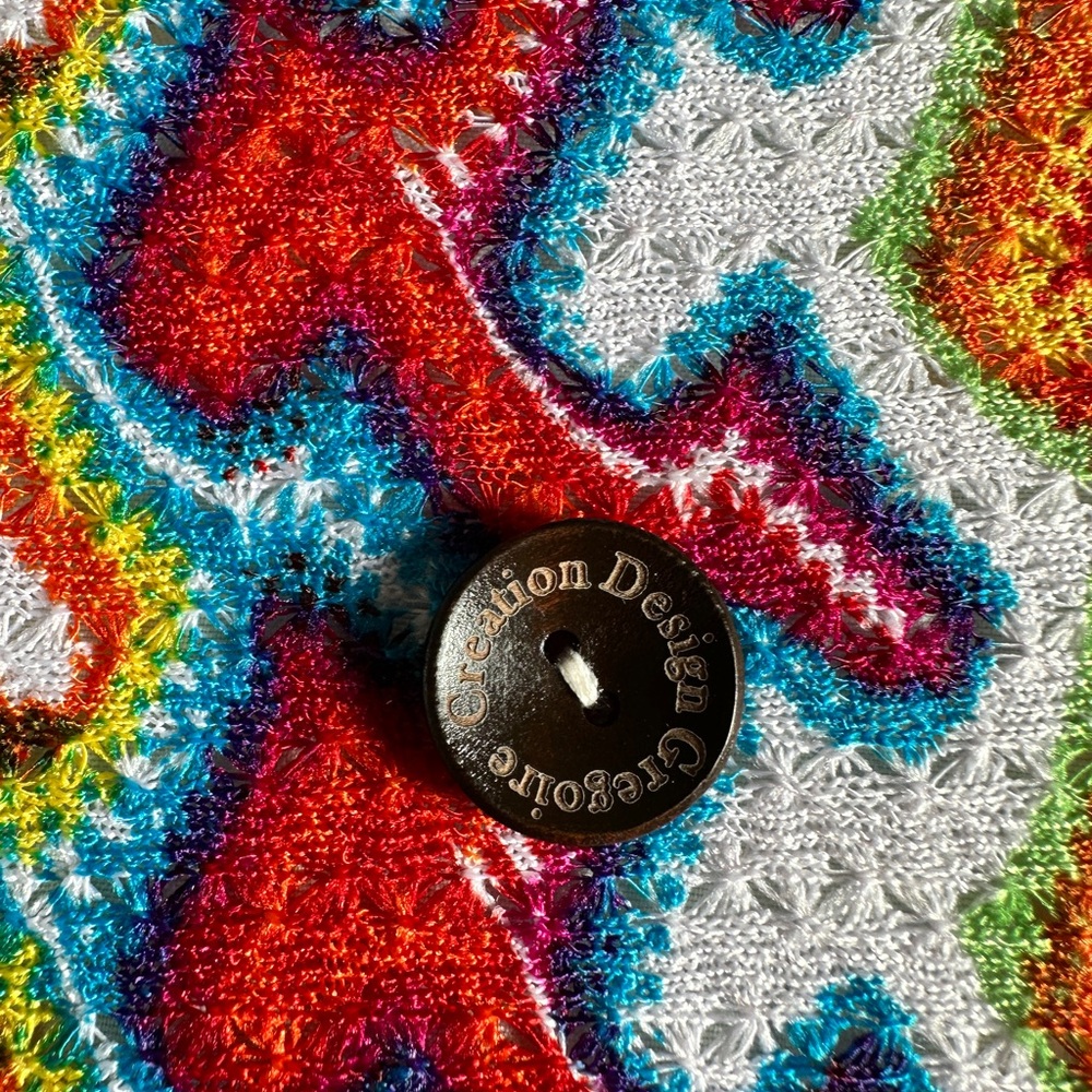 Colorful Patterned Women's Cardigan - Picture 5 of 5